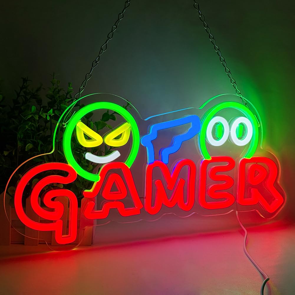 Gamer Neon Sign LED Wall Light - đánh giá và giá Party Games For Christmas