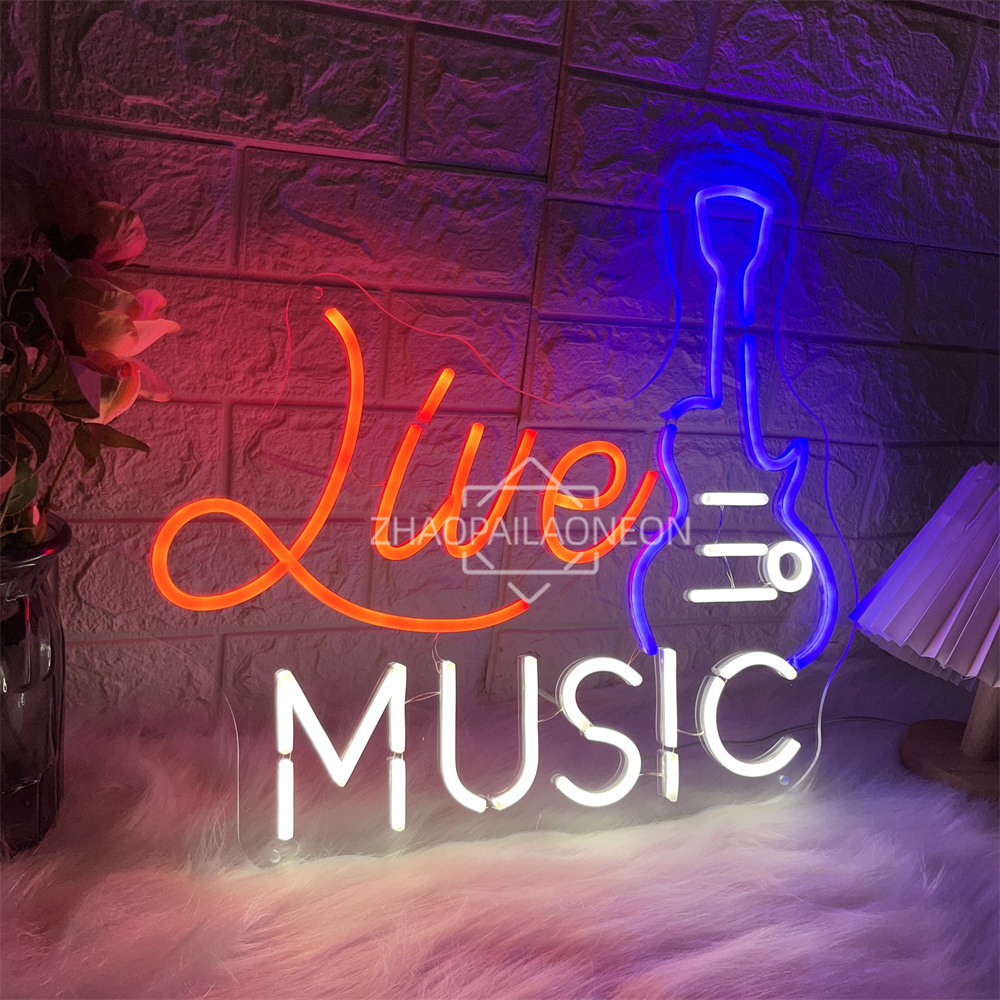 Live Music Neon Sign Home Art  - đánh giá và giá Party Games Name